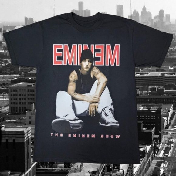 T-shirt Eminem Logo - Noir - Taille S - Slim - Graphique